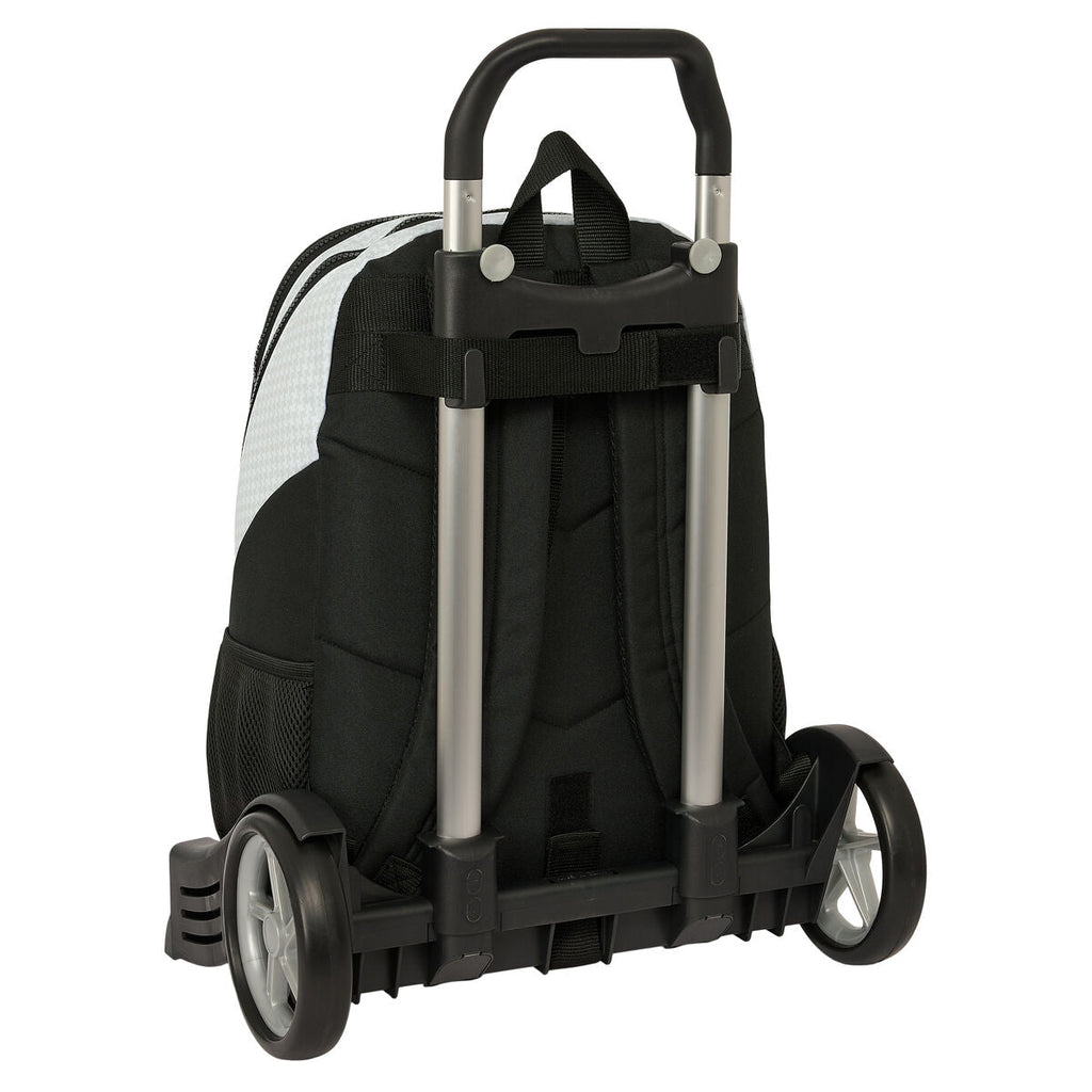 Mochila Escolar com Rodas Real Madrid C.F. 24/25 Branco Cinzento 32 x 44 x 16 cm