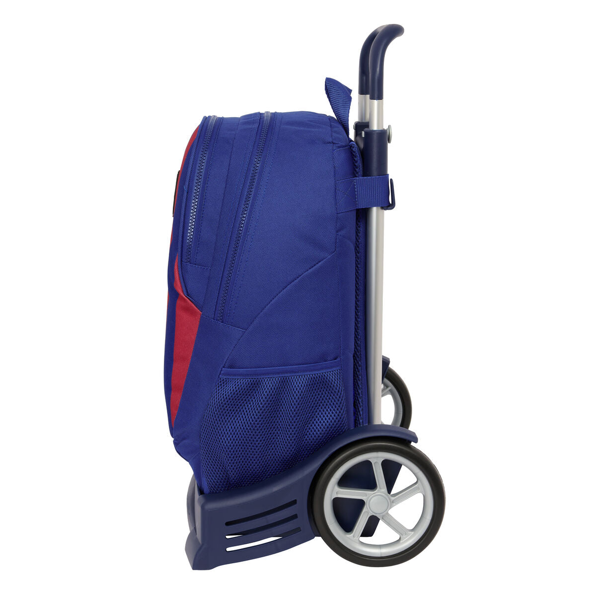 FC Barcelona 24/25 School Backpack with Wheels, Maroon, Navy Blue, 32 x 44 x 16 cm