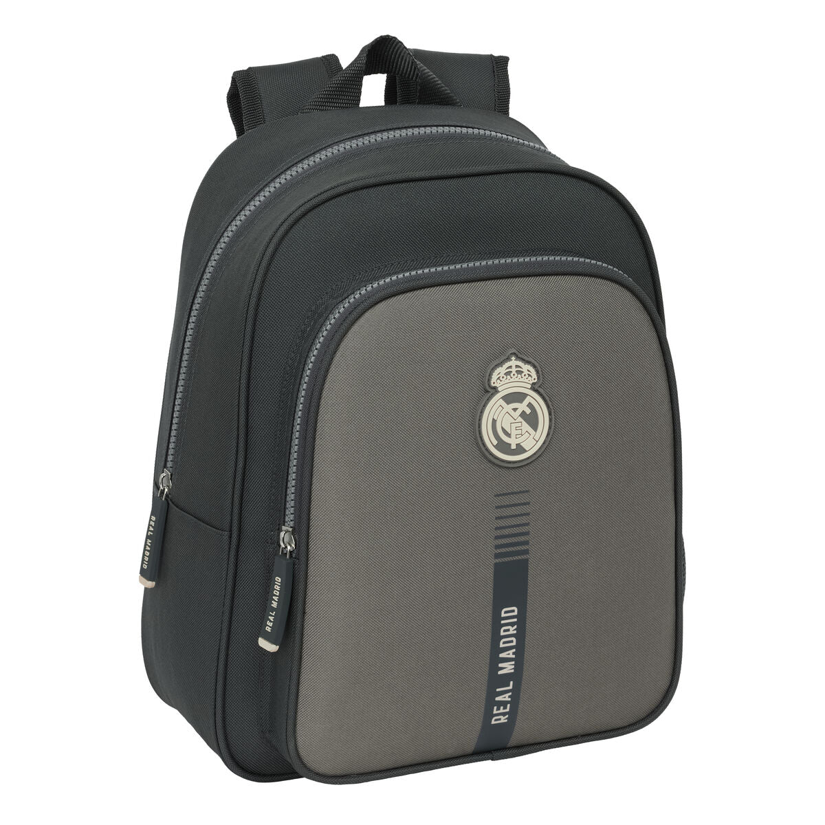 Mochila escolar del Real Madrid CF, gris, 27 x 33 x 10 cm