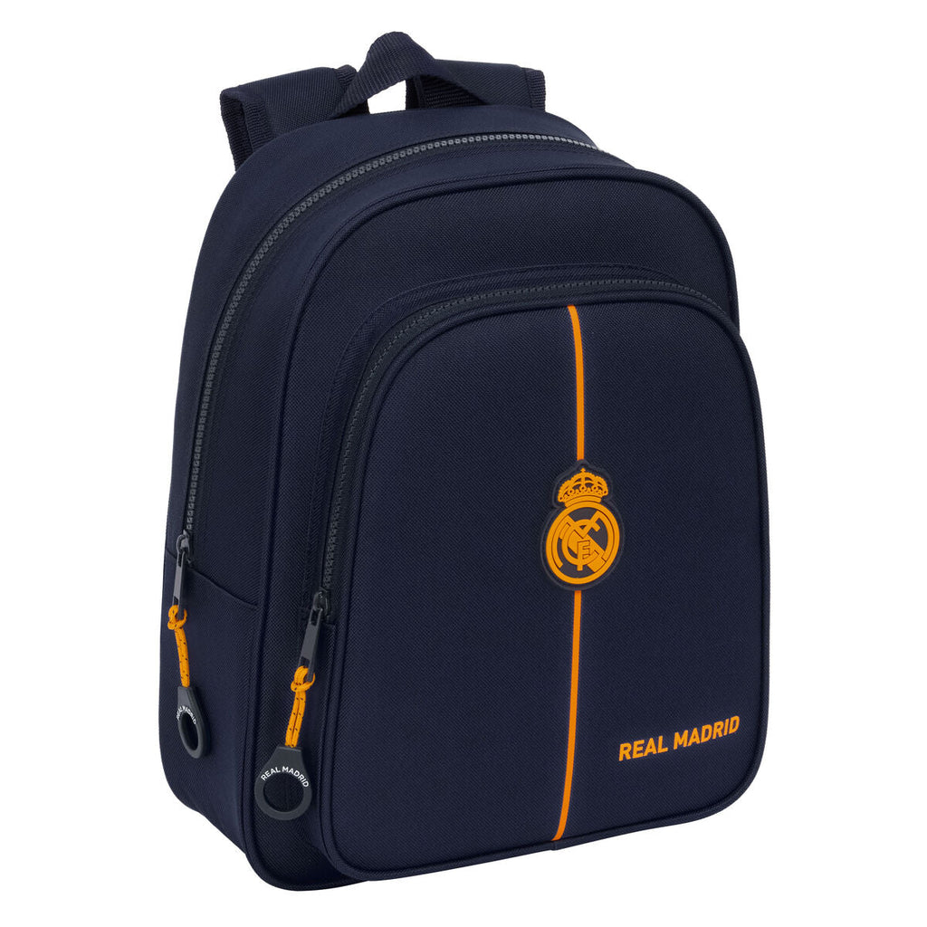 Mochila Escolar Real Madrid CF 2ª Equipación 24/25 Azul Marino 27 x 33 x 10 cm