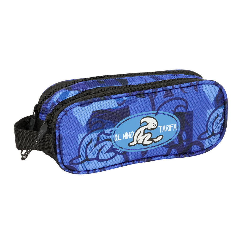 Double El Niño Roller Bags, Blue and Black, 21 x 8 x 6 cm
