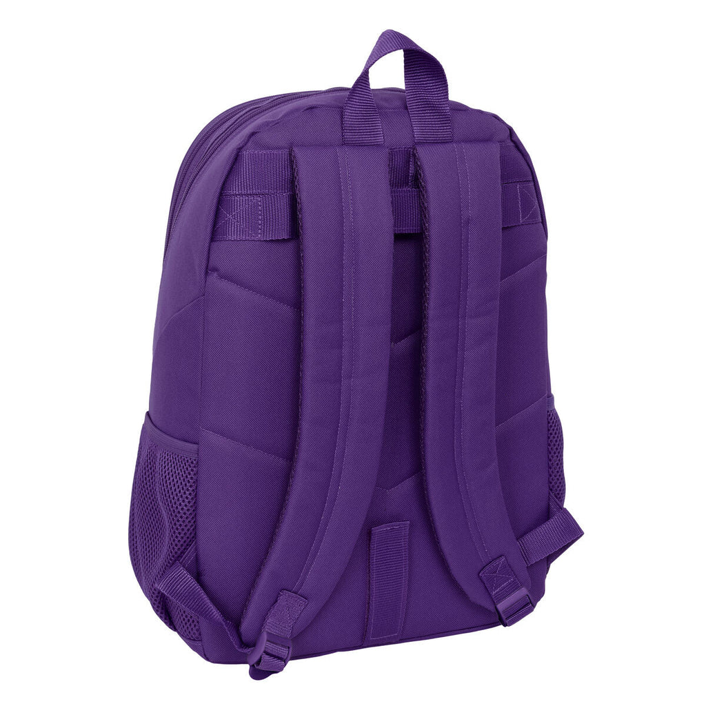 Mochila Escolar Real Valladolid C.F. Branco Roxo 32 x 44 x 16 cm