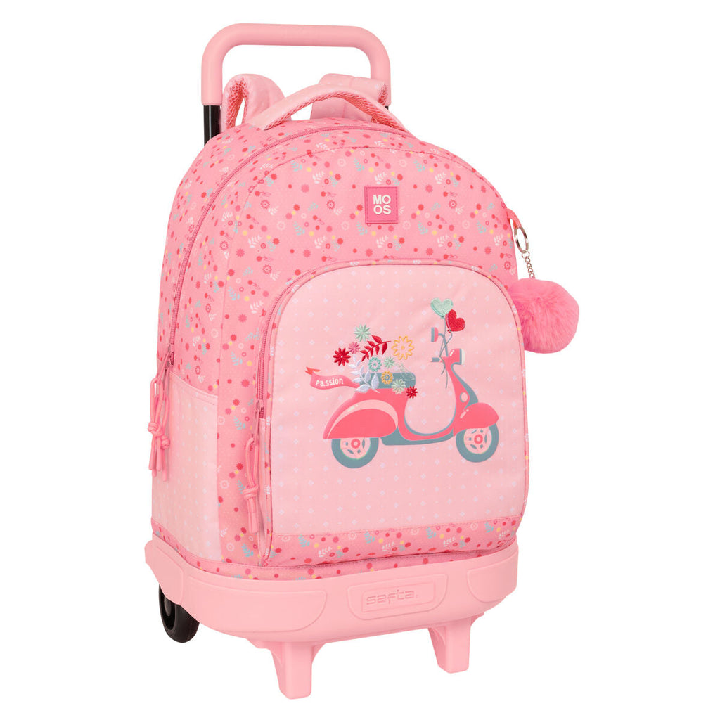 Mochila escolar multicolor Moos Passion 33 x 45 x 22 cm