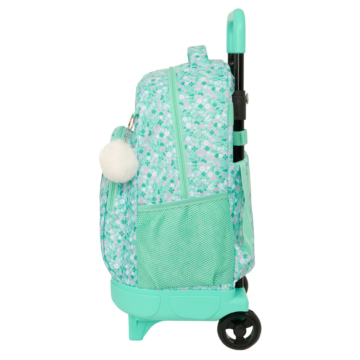 School Backpack with Wheels Safta Cuore Mint 33 x 45 x 22 cm