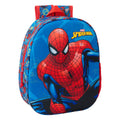 Mochila infantil Spider-Man, roja y azul marino, 27 x 33 x 10 cm, 3D