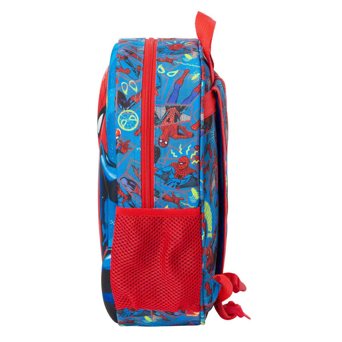 Mochila infantil Spider-Man, roja y azul marino, 27 x 33 x 10 cm, 3D