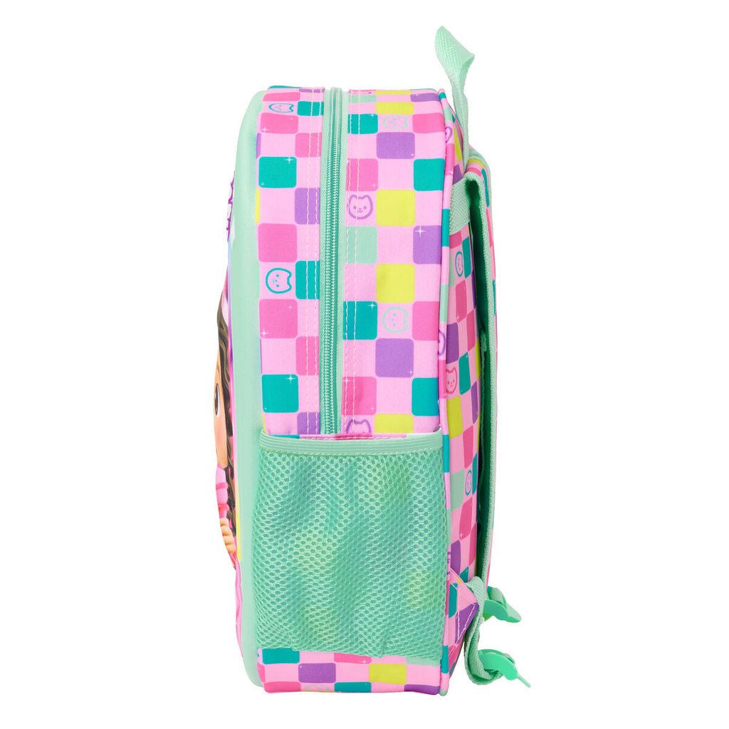 Mochila Infantil Gabby's Dollhouse Multicolor 27 x 33 x 10 cm 3D