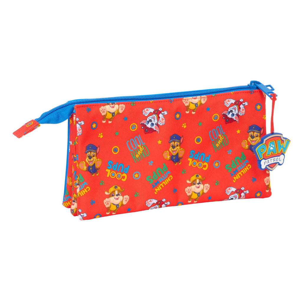 Bolsas térmicas triples de la Patrulla Canina, azul y roja, 22 x 12 x 3 cm