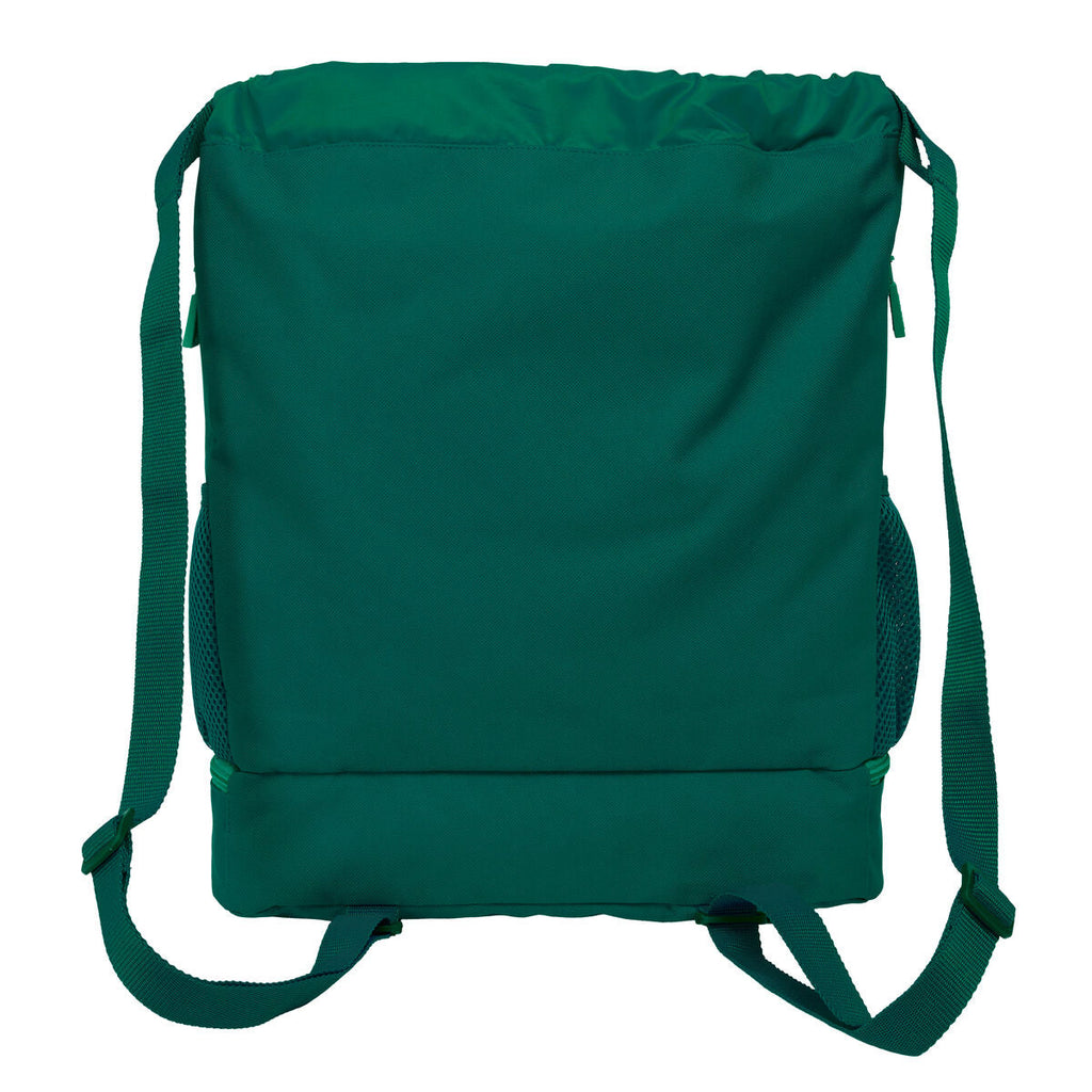 Mochila con cordón verde del Real Betis Balompié 35 x 40 x 1 cm