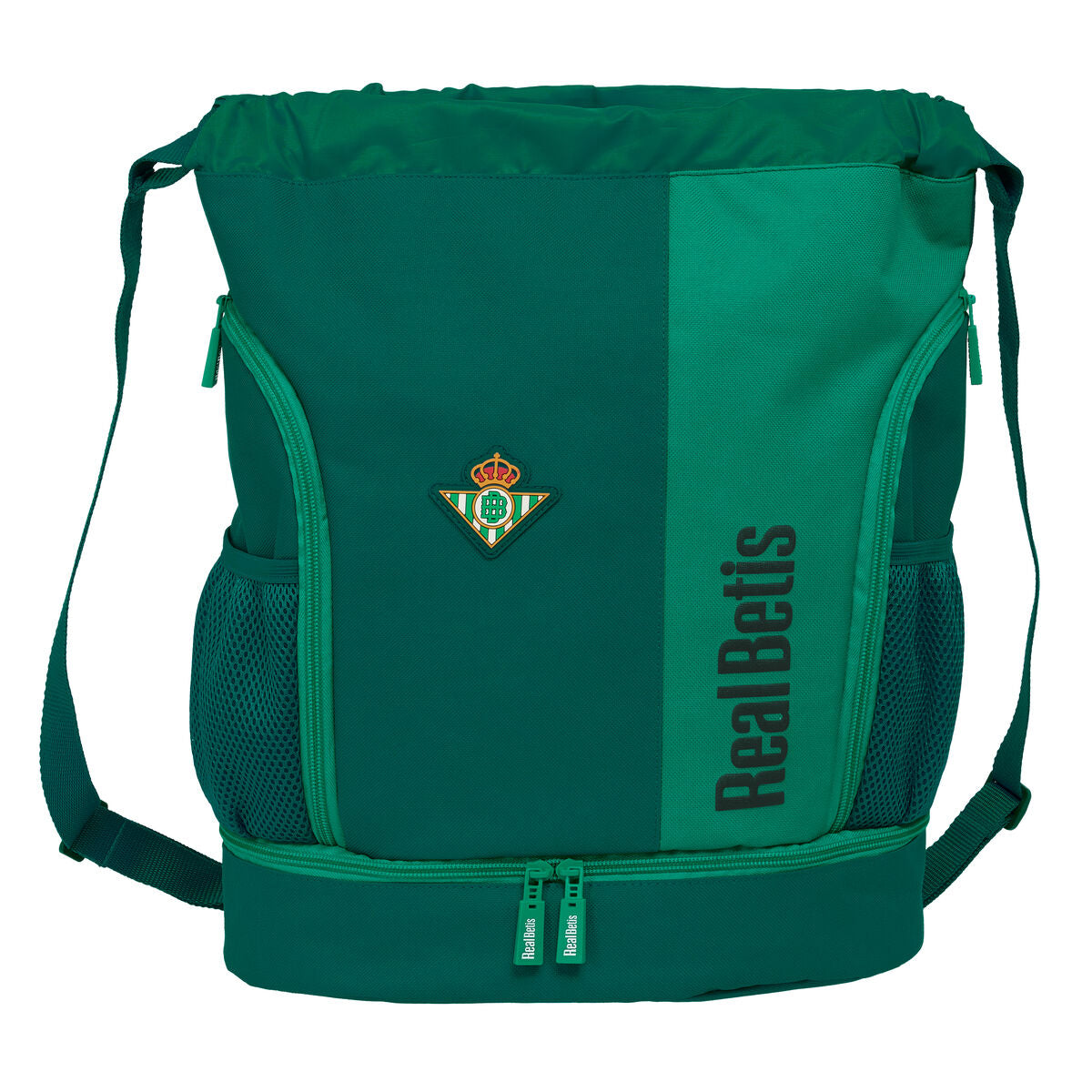 Mochila con cordón verde del Real Betis Balompié 35 x 40 x 1 cm
