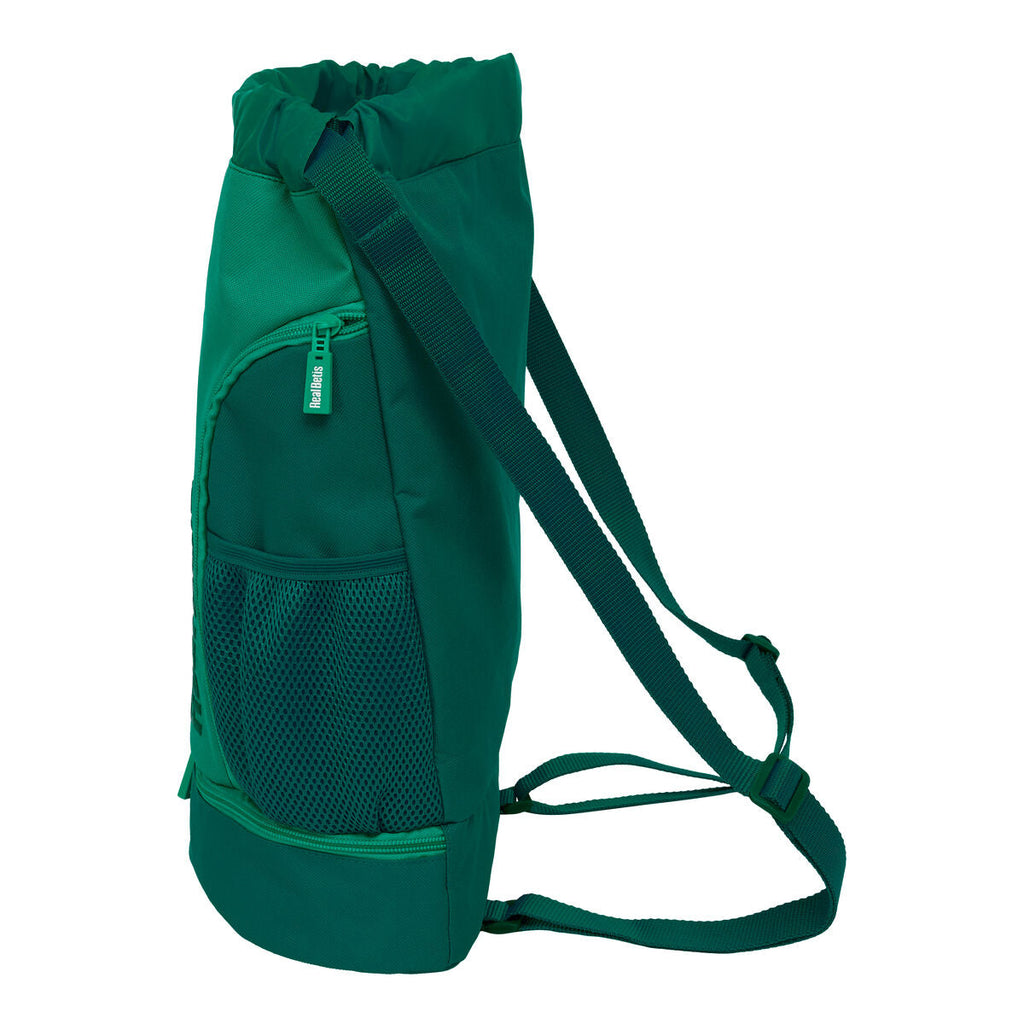 Mochila con cordón verde del Real Betis Balompié 35 x 40 x 1 cm