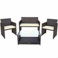 Aktive Rotim Black Garden Furniture Set, 4 Pieces