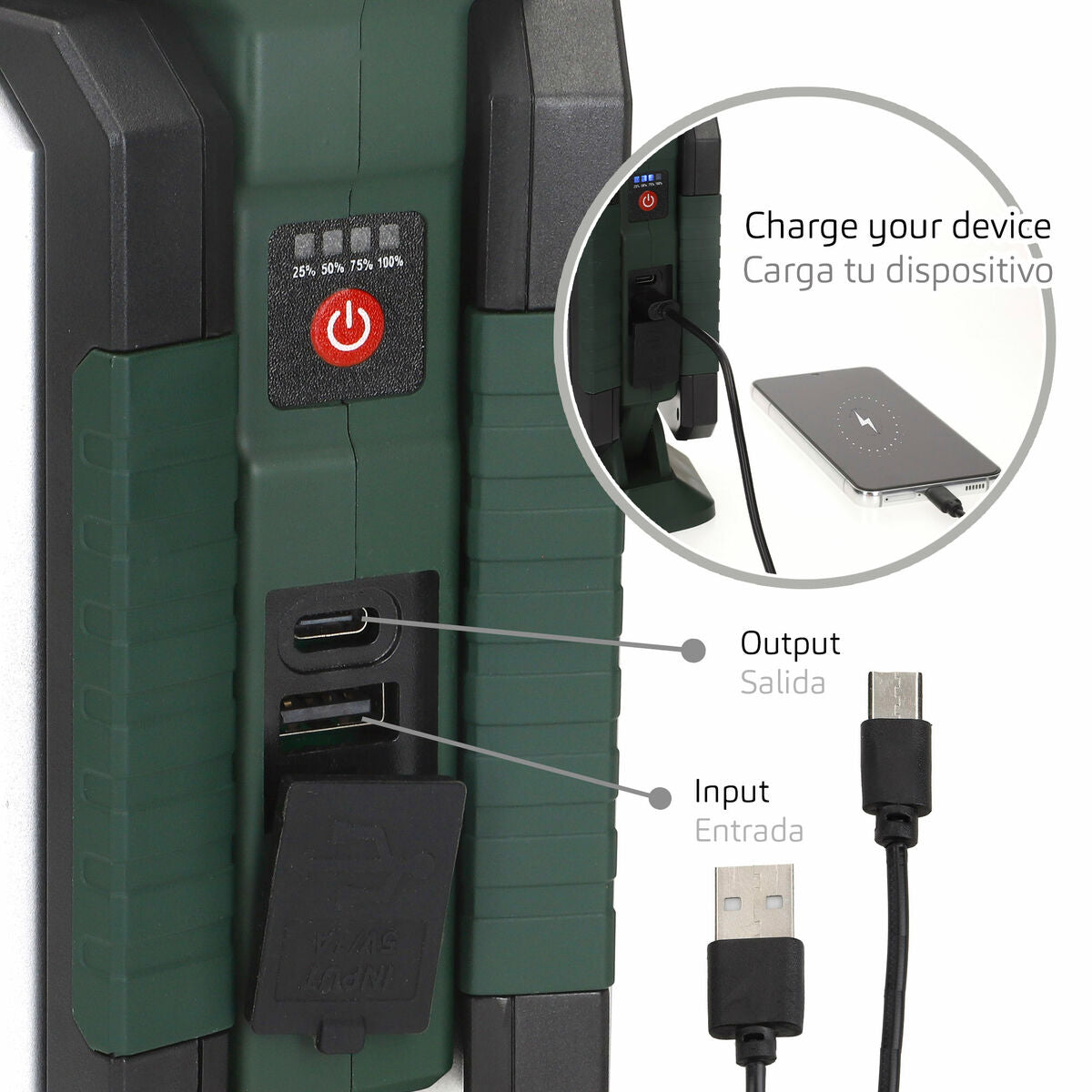 Farol de jardín de plástico Aktive