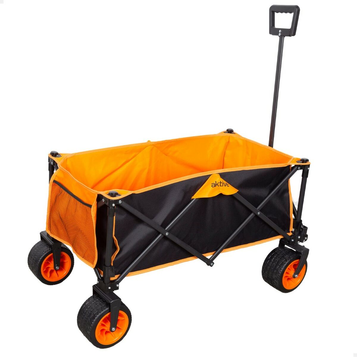 Carro Multiusos Aktive Laranja Poliéster PVC Aço 86 x 108 x 44 cm Dobrável Praia