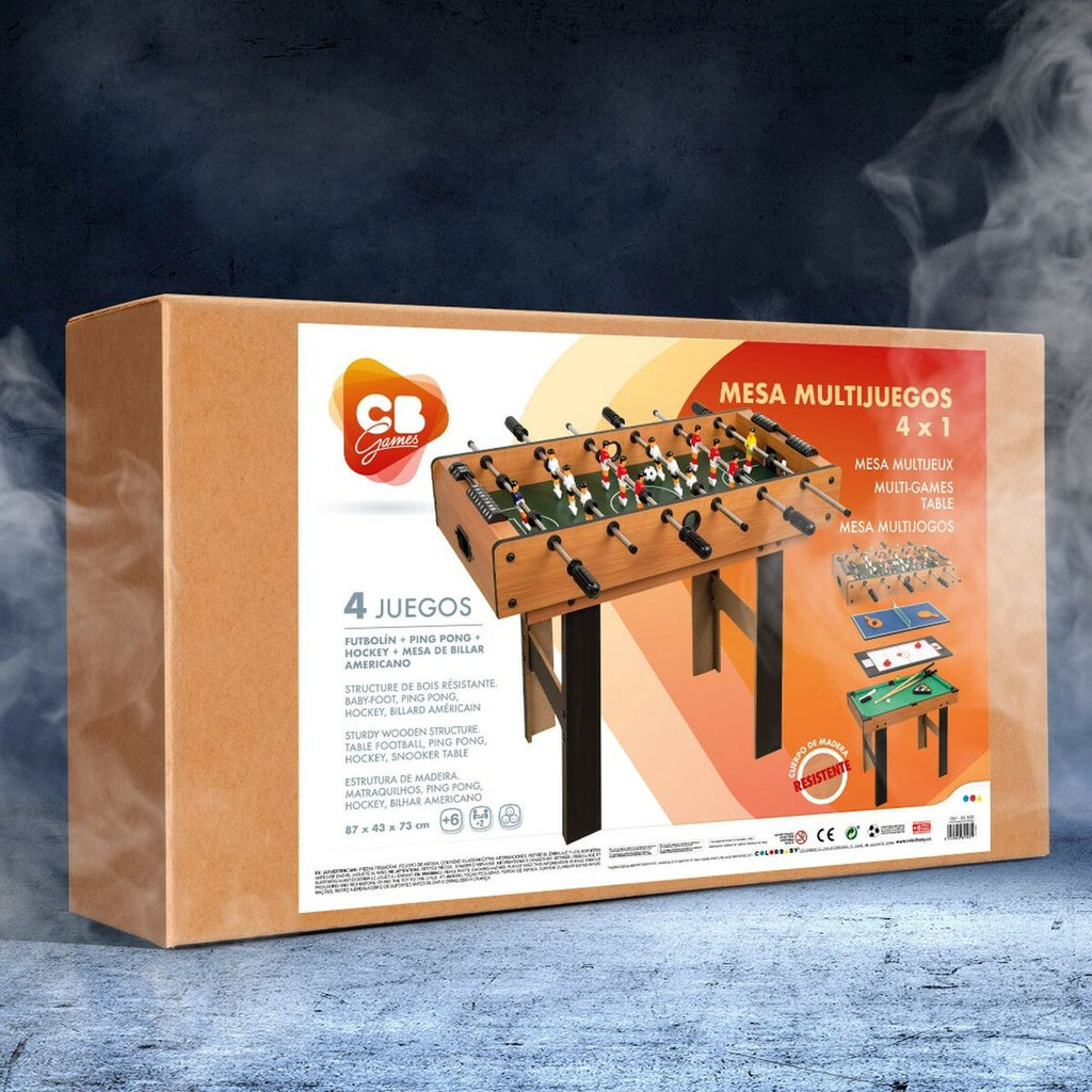 Mesa multijuegos 4 en 1 Colorbaby 87 x 73 x 43 cm