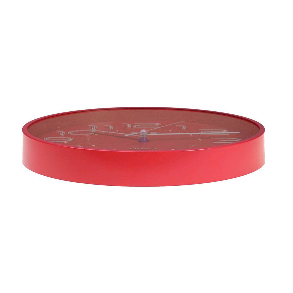 Versa Red Plastic Wall Clock 3.7 x 30 x 30 cm