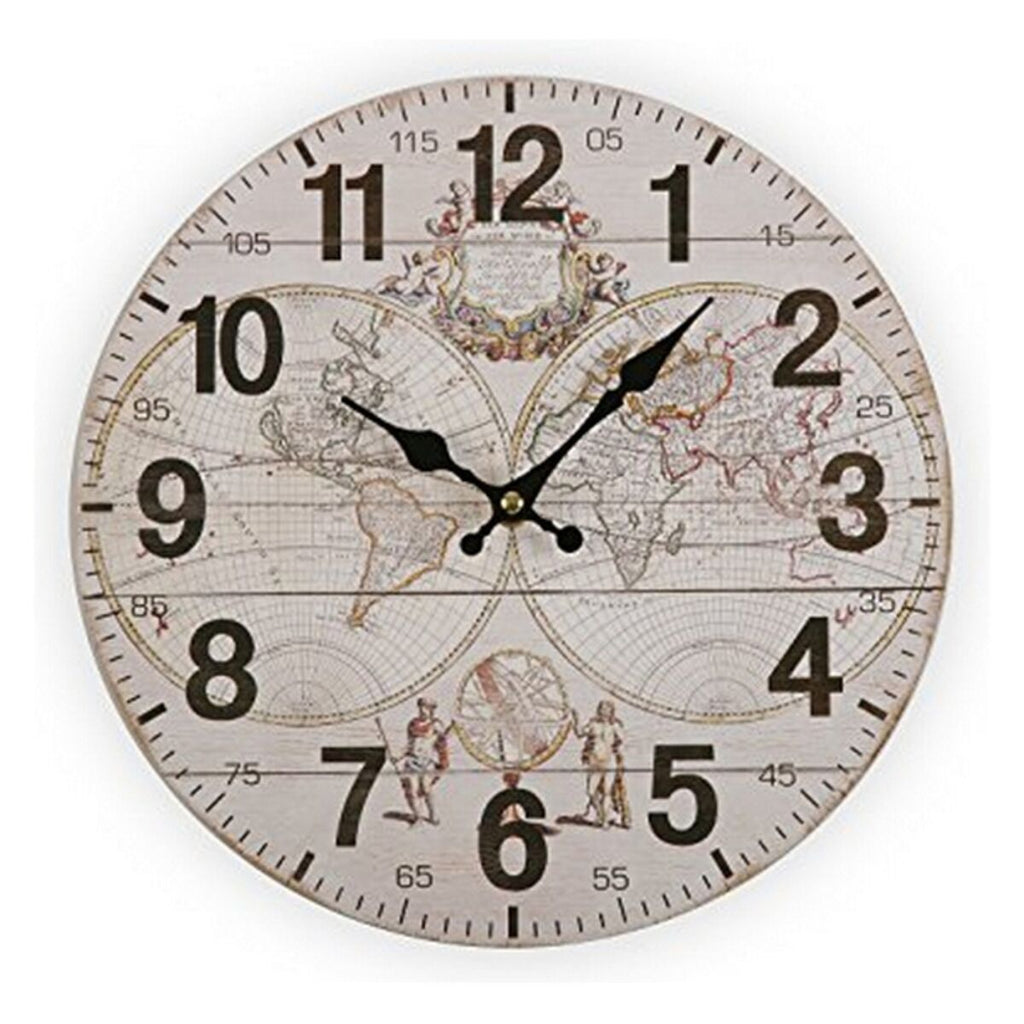 Versa World Wooden Wall Clock (28 x 28 x 9 cm)
