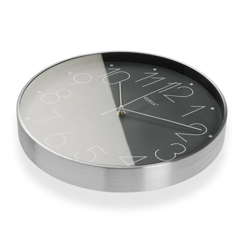 Versa Alumin G Gray Aluminum Wall Clock 4.4 x 25.8 x 25.8 cm