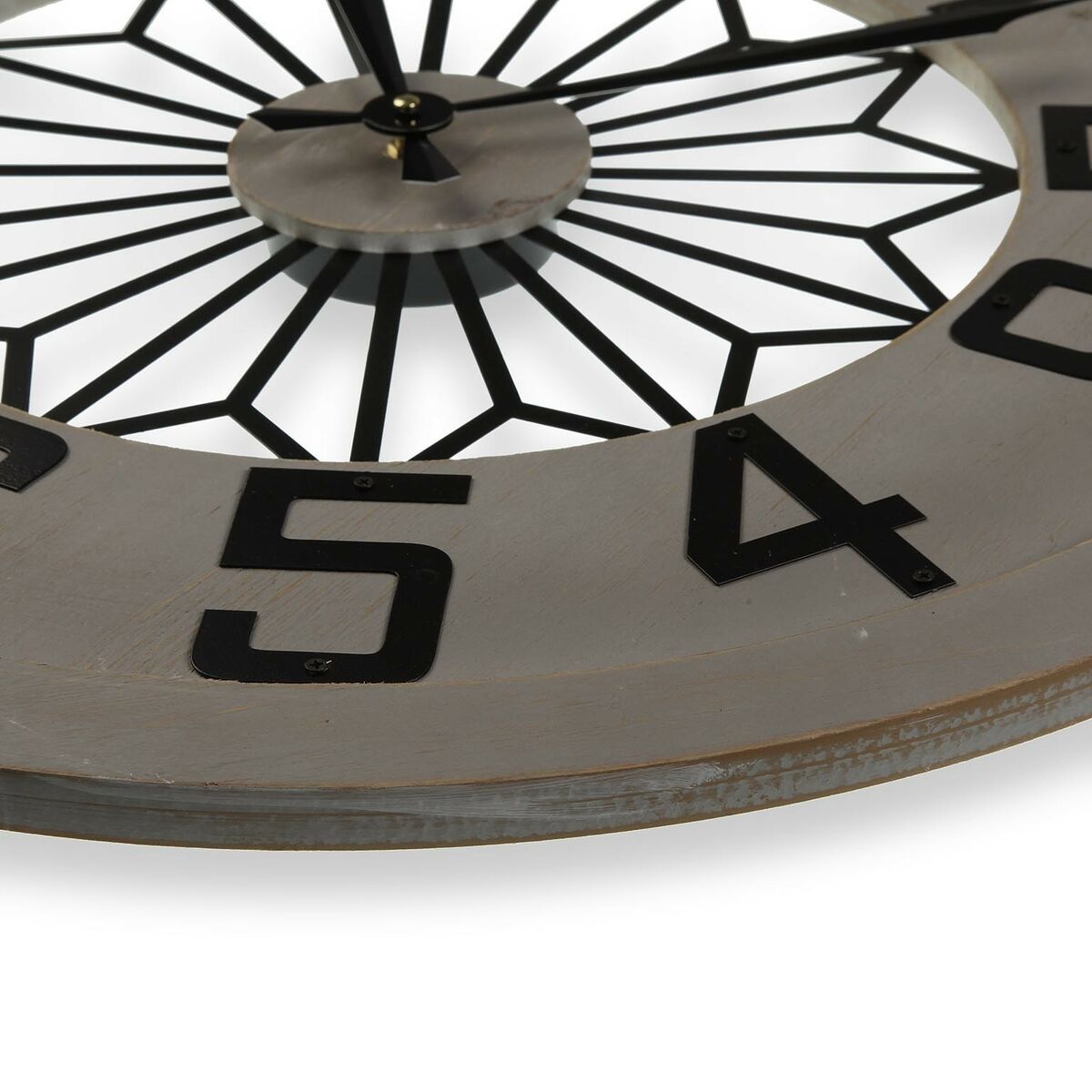 Relógio de Parede Versa Madeira MDF 60 x 6 x 60 cm