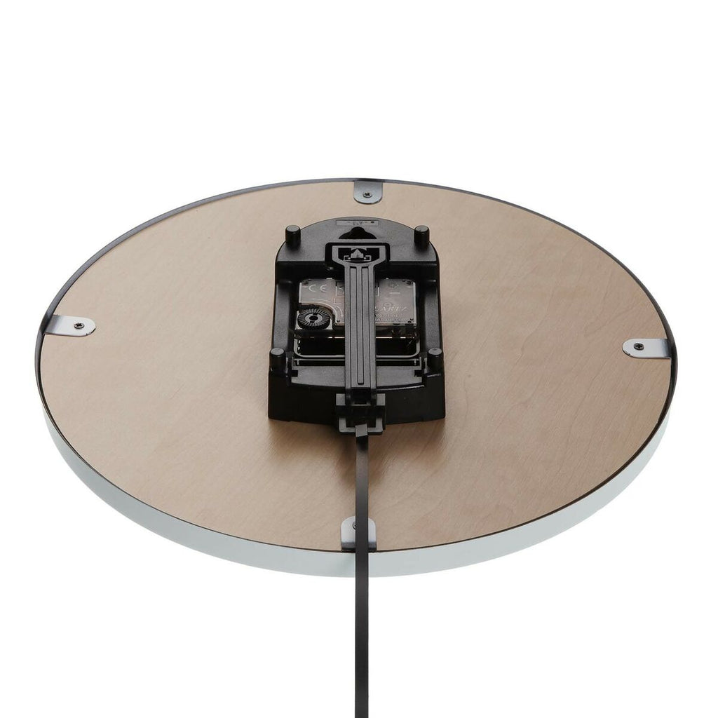 Relógio de Parede Versa Pêndulo Metal Cristal Madeira MDF 4,5 x 56 x 29 cm