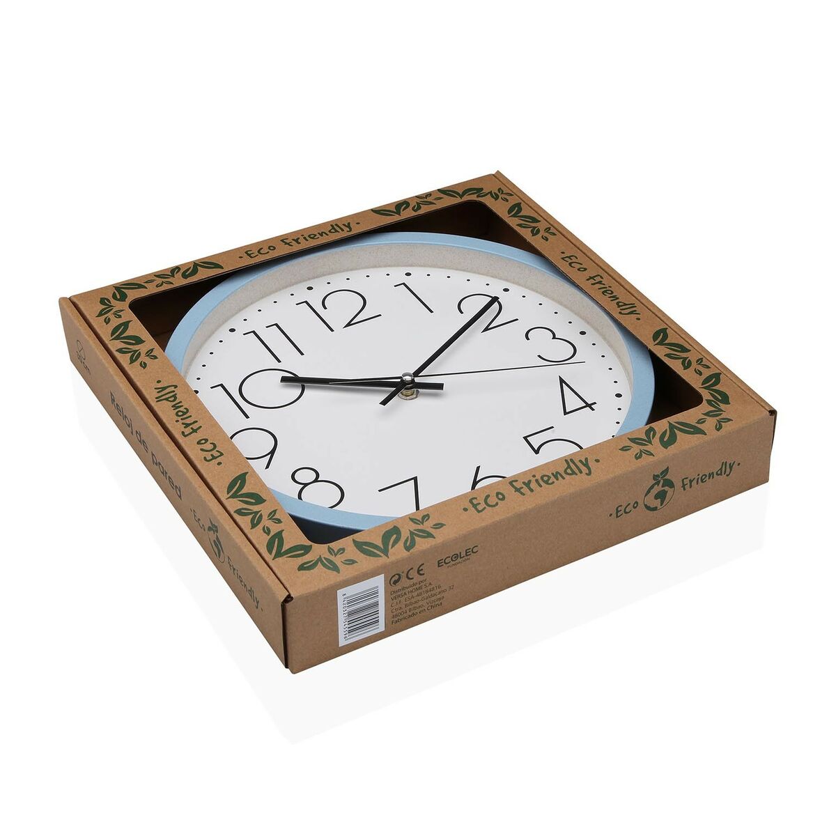 Versa Blue Wooden Wall Clock 4.2 x 30 x 30 cm
