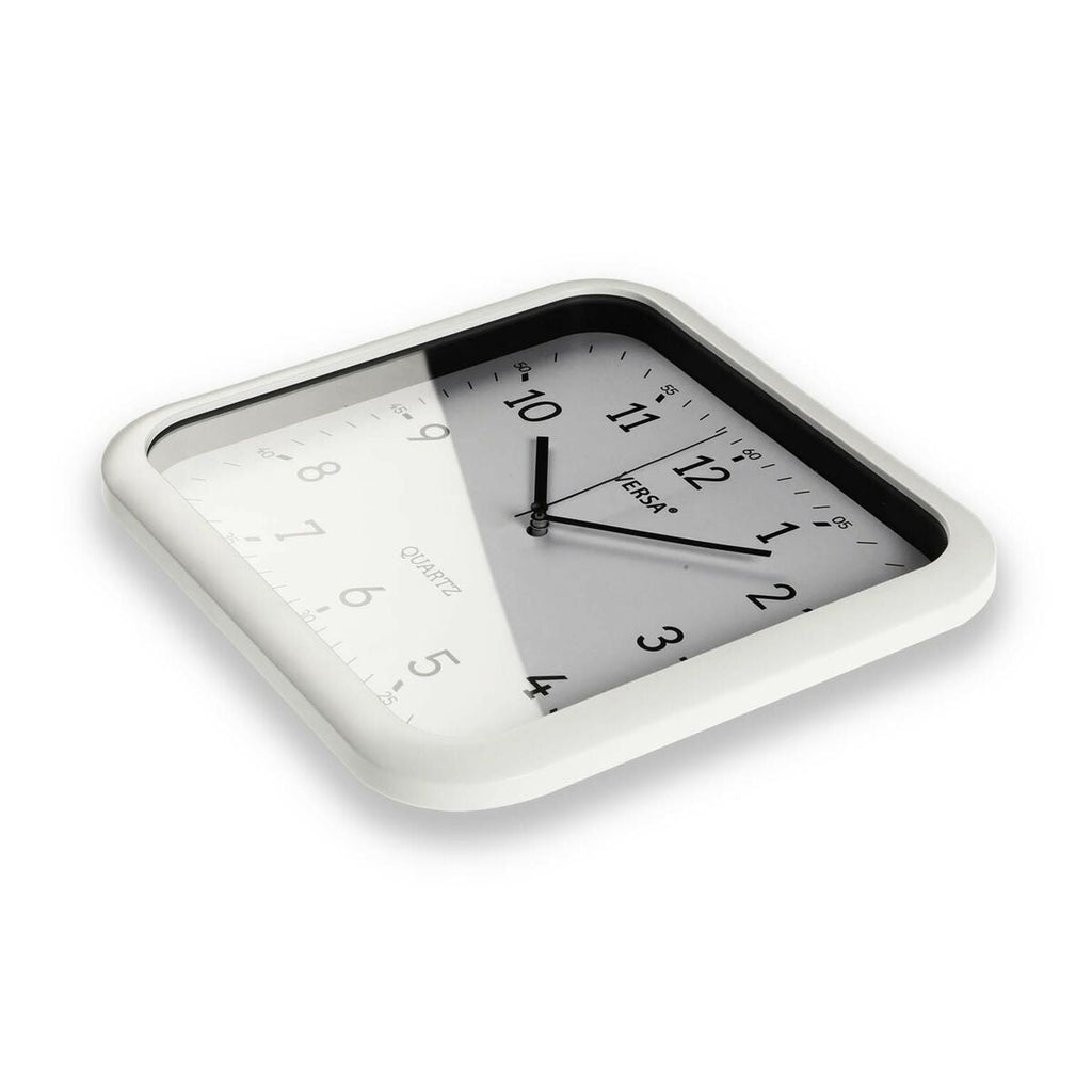 Versa White Plastic Quartz Wall Clock 3.5 x 28.5 x 29.5 cm