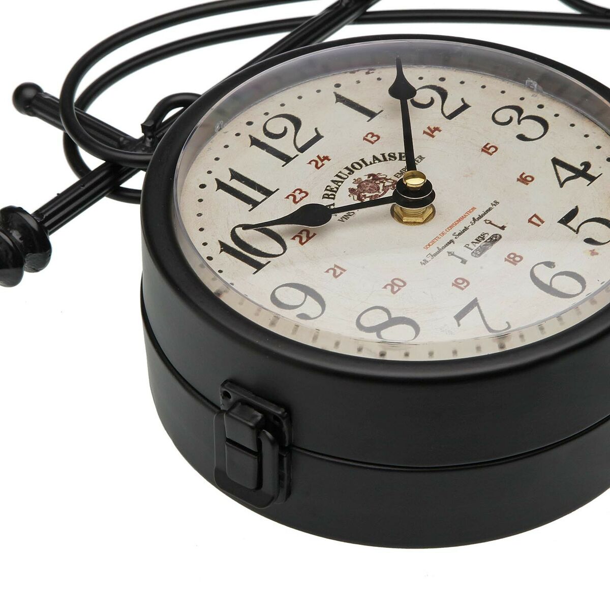 Versa Beaujolais Metal Wall Clock 8 x 27 x 31.5 cm