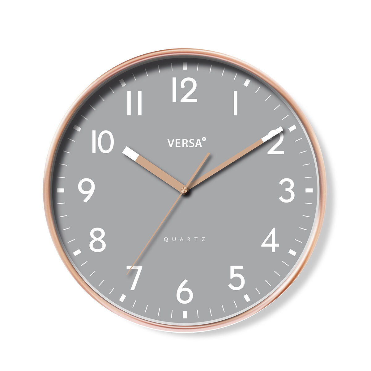 Versa Gray Plastic Wall Clock 4 x 30 x 30 cm