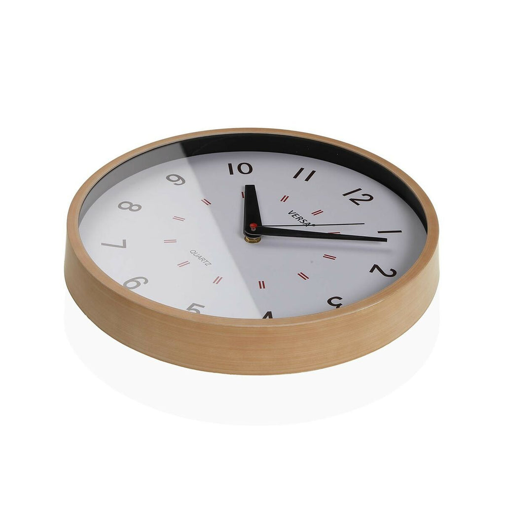 Versa White Plastic Wall Clock 4 x 30 x 30 cm