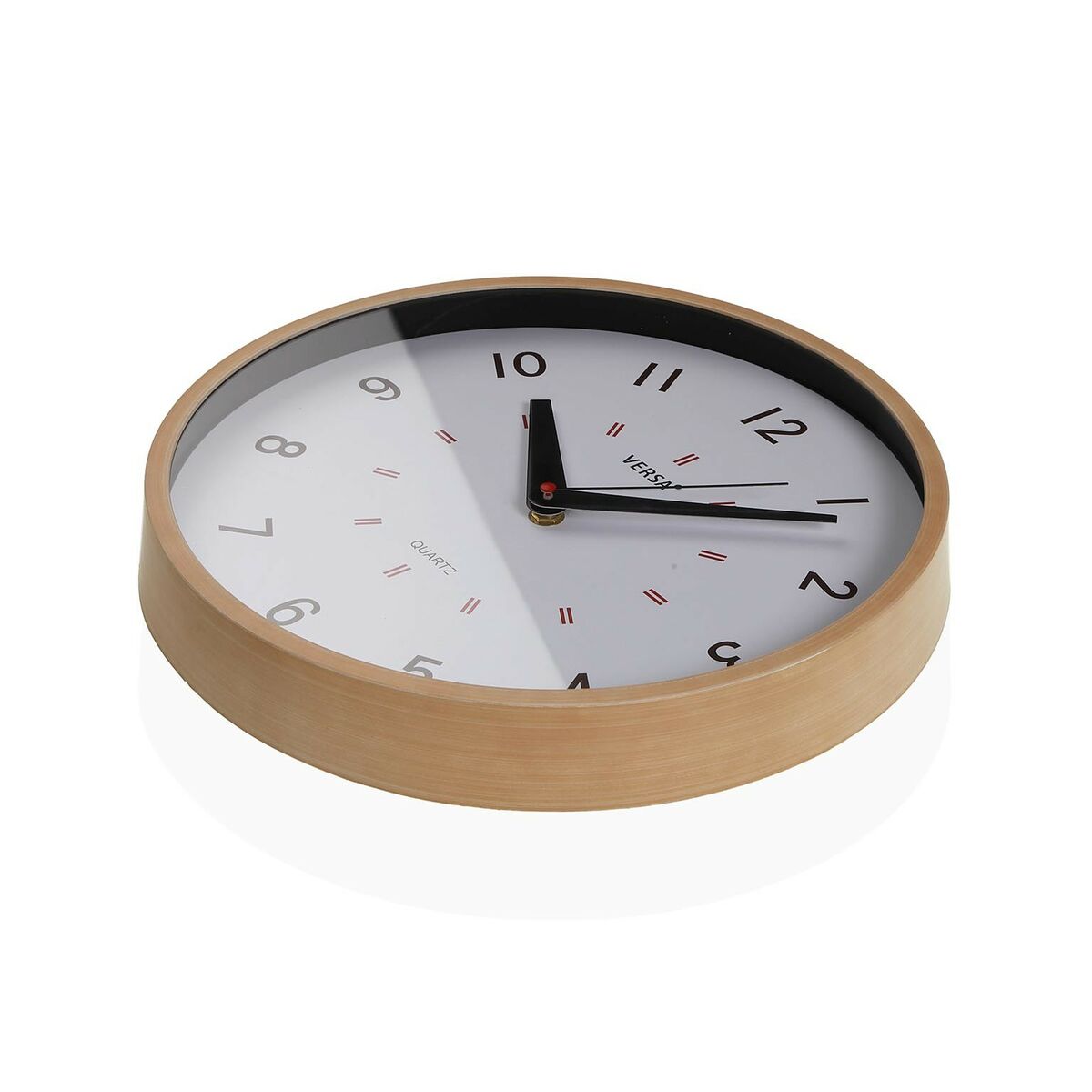 Versa White Plastic Wall Clock 4 x 30 x 30 cm