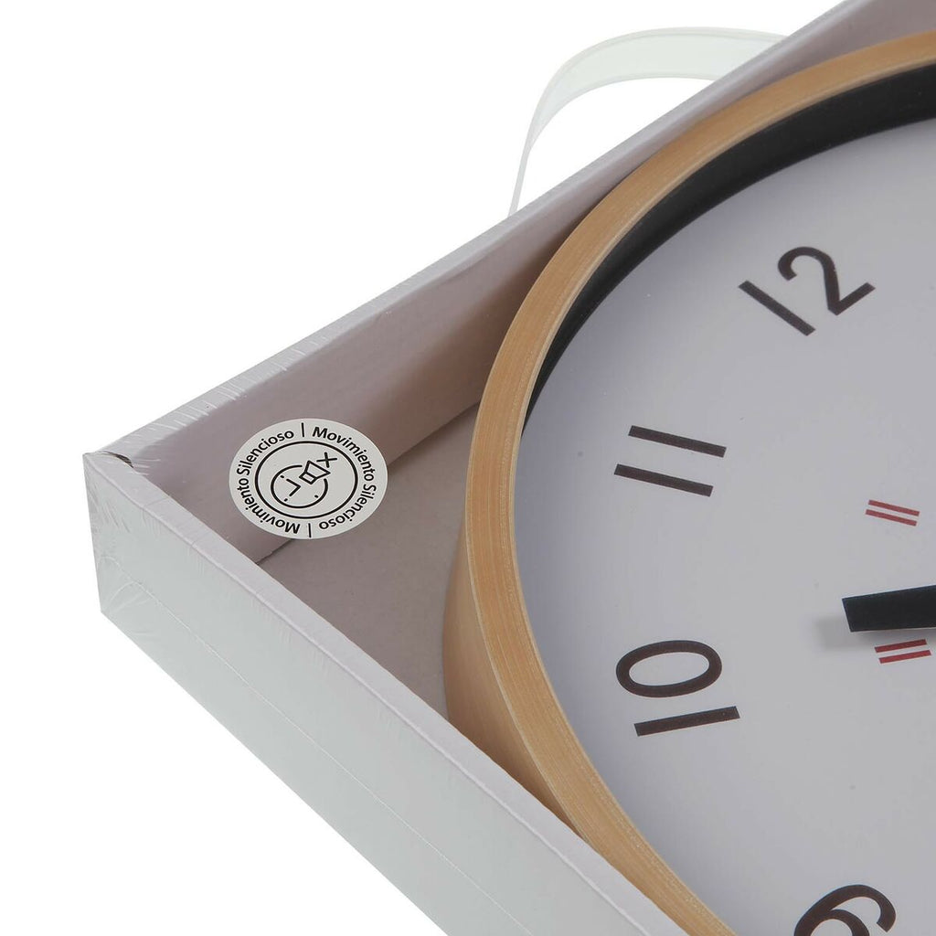 Versa White Plastic Wall Clock 4 x 30 x 30 cm