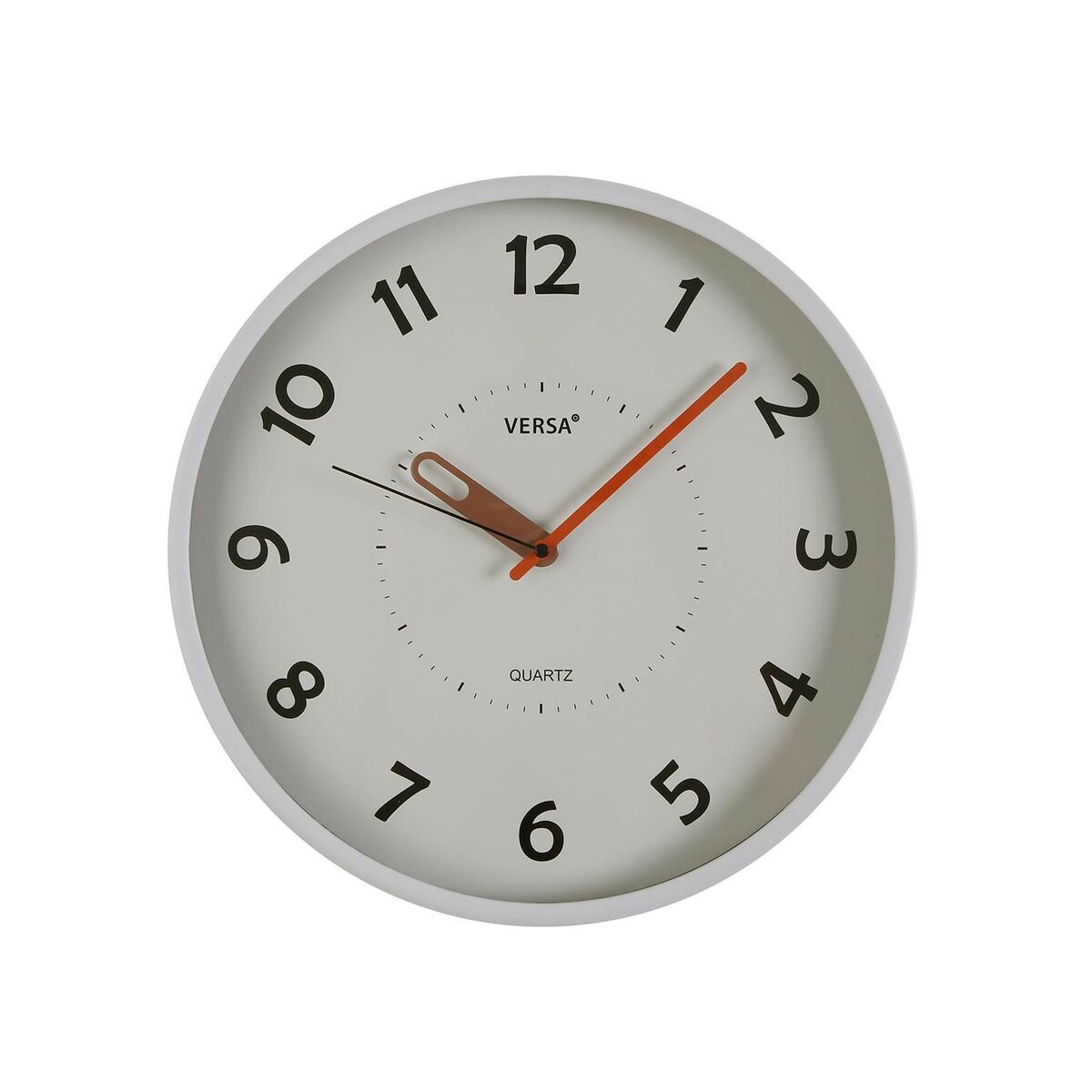 Versa White Plastic Wall Clock 4 x 30 x 30 cm