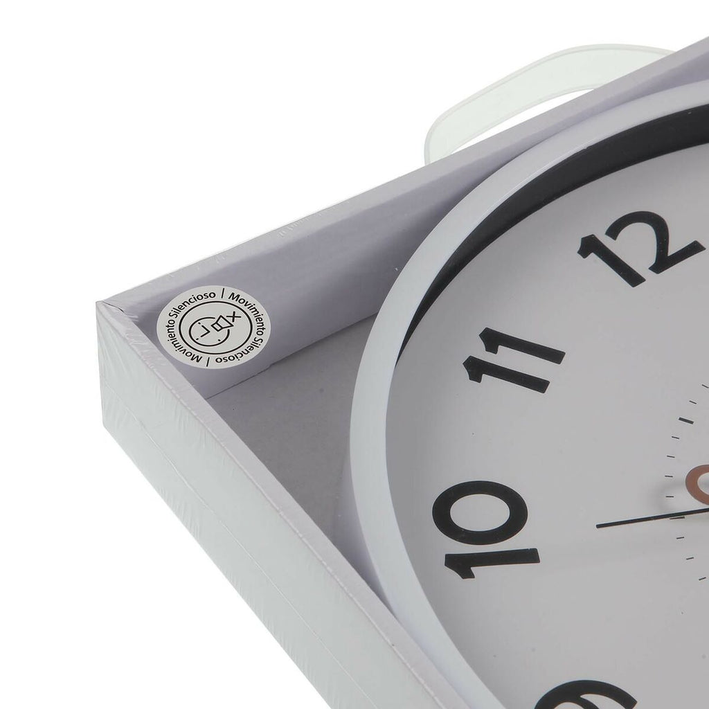 Versa White Plastic Wall Clock 4 x 30 x 30 cm