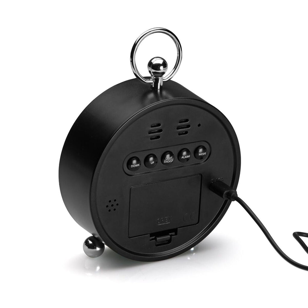 Relógio-Despertador Versa Preto Vermelho