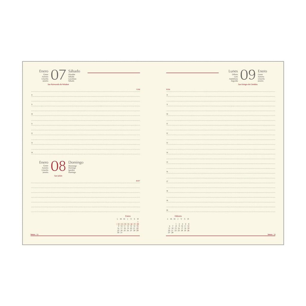 DOHE SAMBA Turquoise Bedroom Agenda 15 x 21 cm 2025