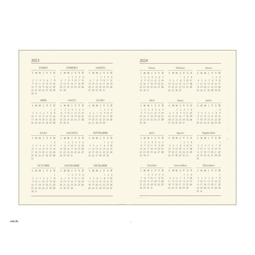 DOHE SAMBA Turquoise Bedroom Agenda 15 x 21 cm 2025