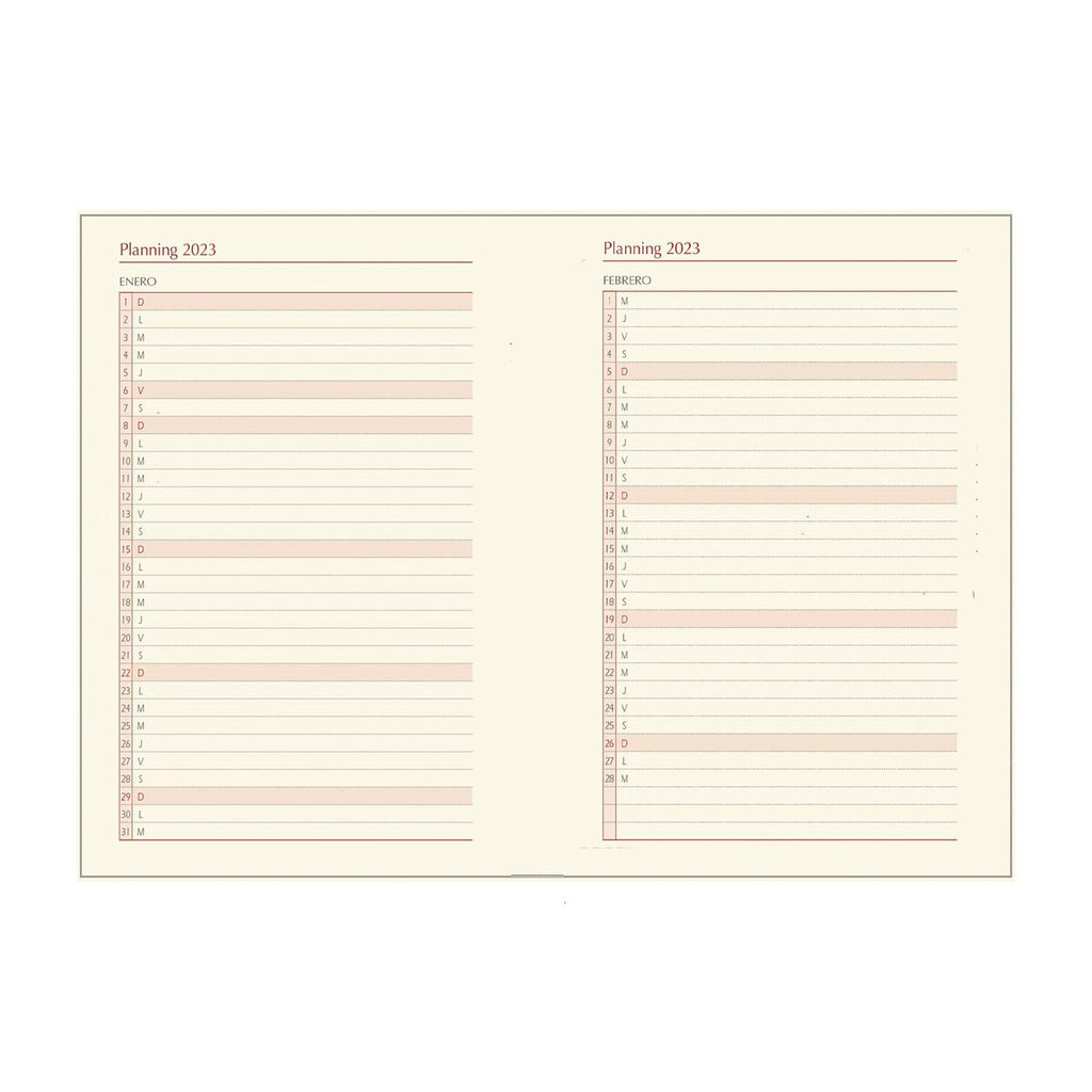 DOHE SAMBA Turquoise Bedroom Agenda 15 x 21 cm 2025