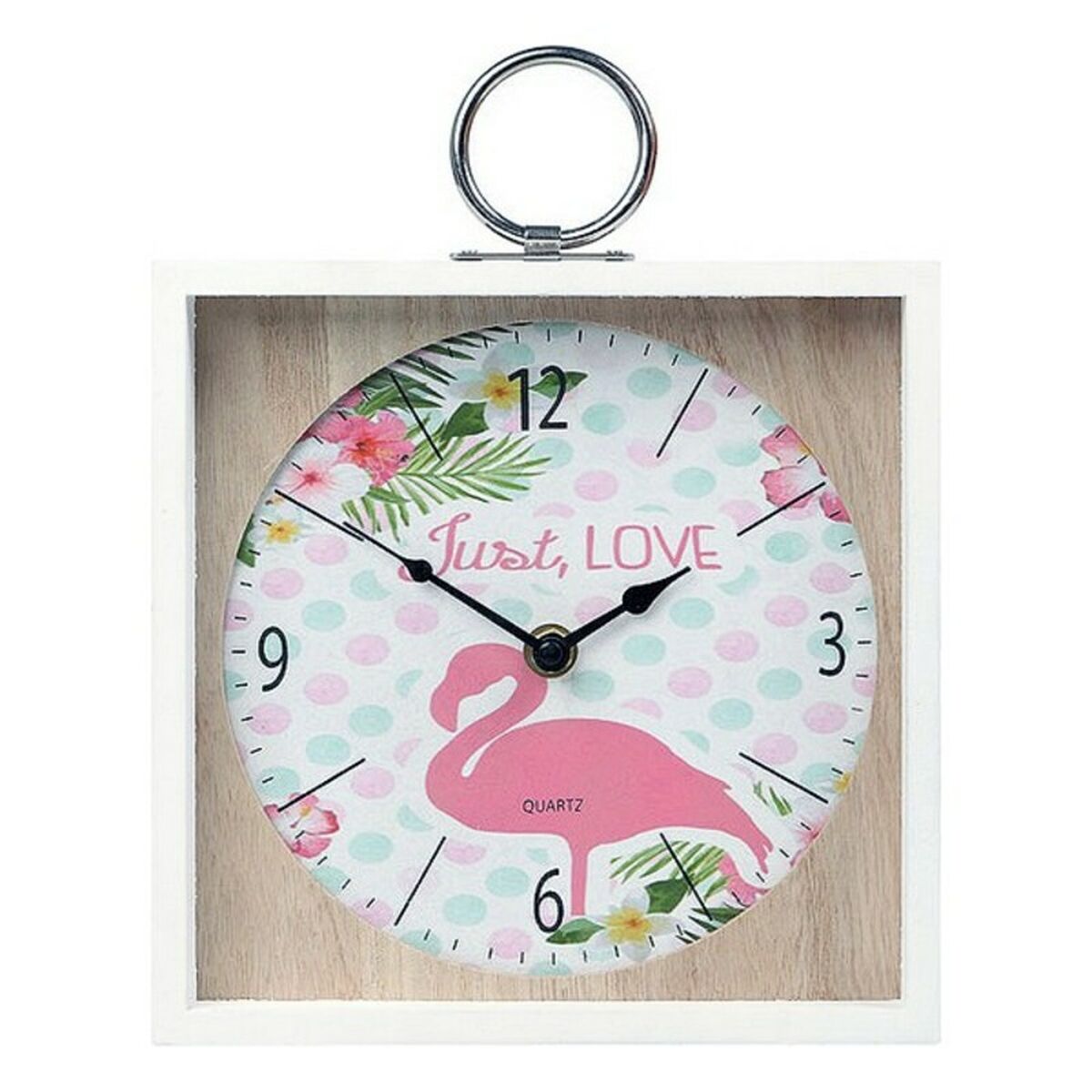 Reloj de pared rosa 20 x 5 x 20 cm