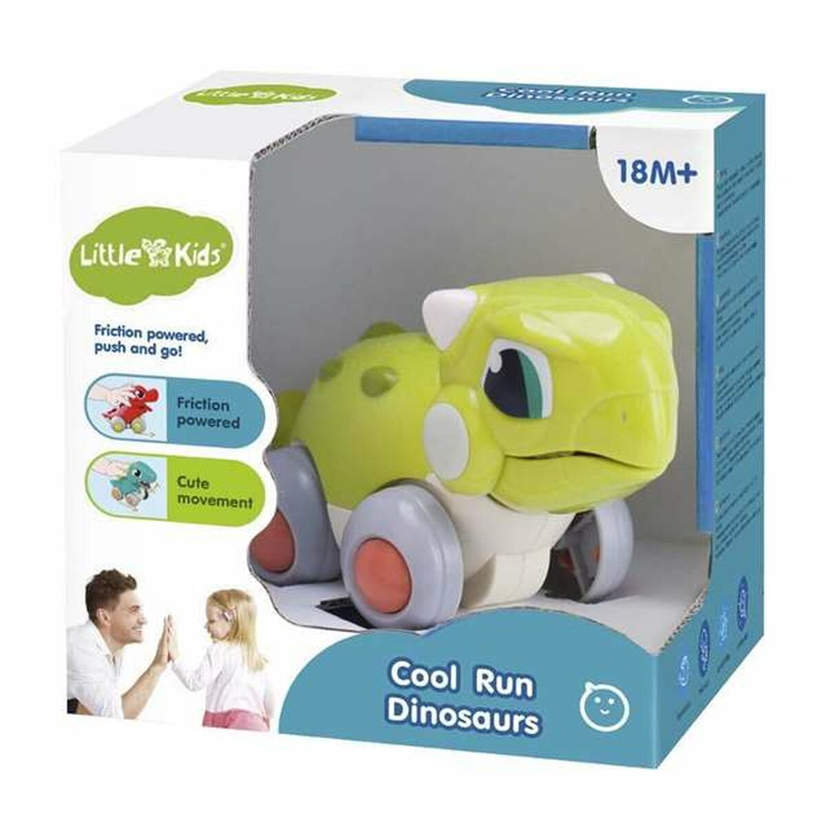 Coche de fricción 13 x 12 x 13 cm Dinosaurio Pistacho