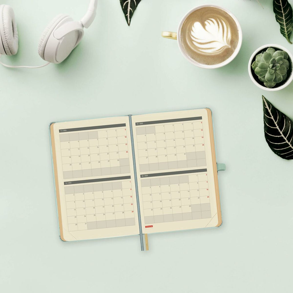 Finocam Minimal Turquoise A6 Agenda 10 x 15 cm 2024-2025