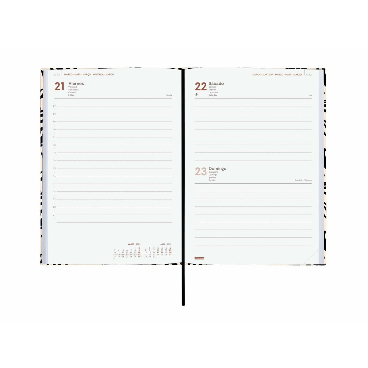 Agenda Finocam DYNAMIC BERLIN Y10 A5 14 x 20,4 cm 2025