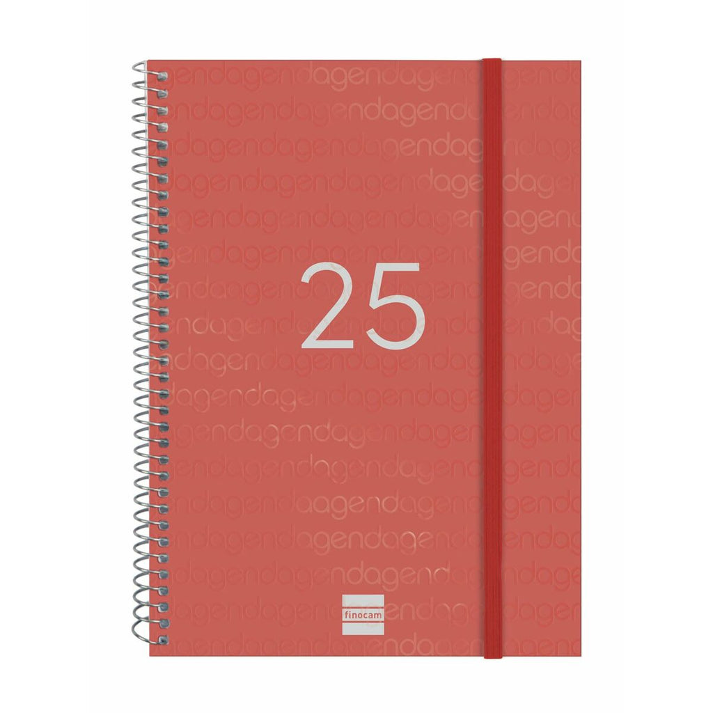 Agenda Finocam YEAR Vermelho A5 15,5 x 21,2 cm 2025