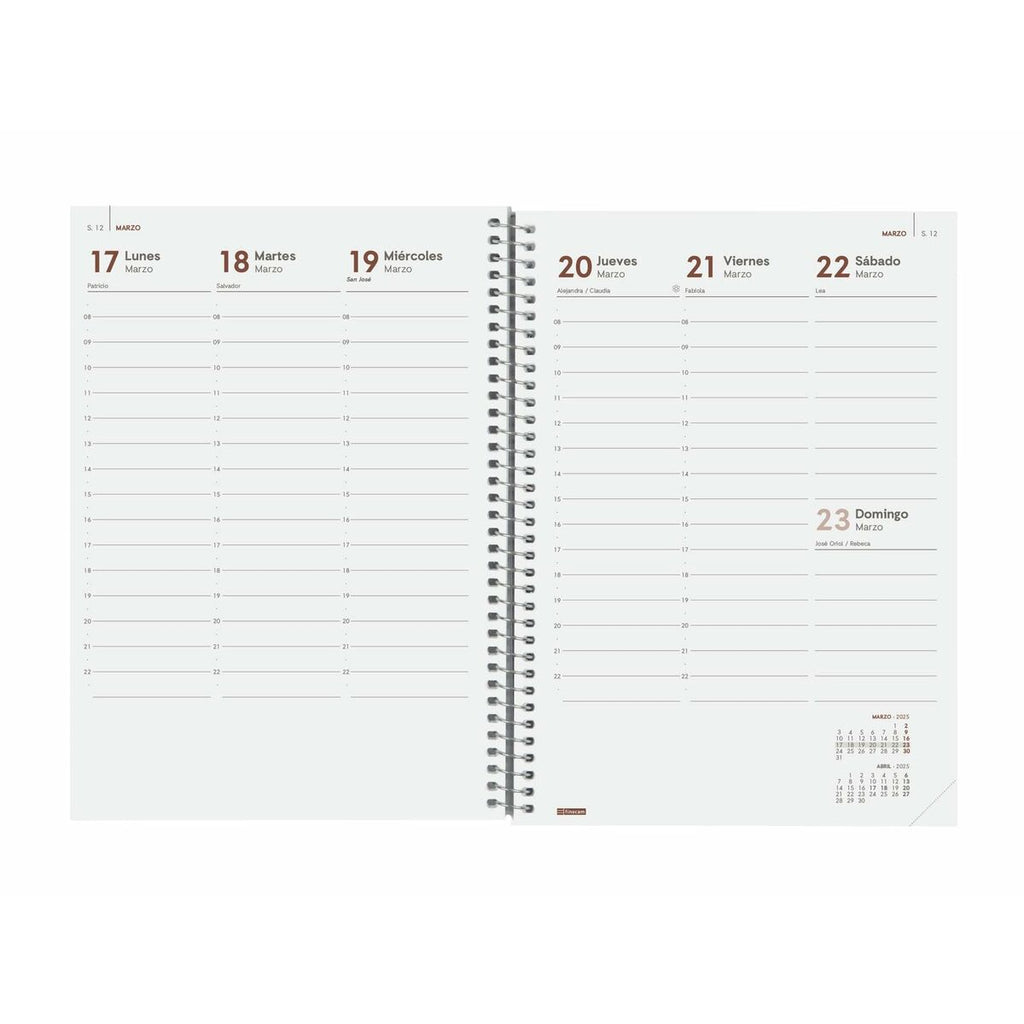 Agenda Finocam YEAR Vermelho A5 15,5 x 21,2 cm 2025