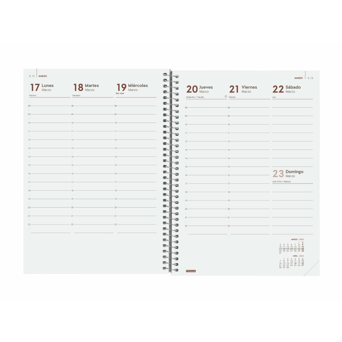 Agenda Finocam YEAR Vermelho A5 15,5 x 21,2 cm 2025
