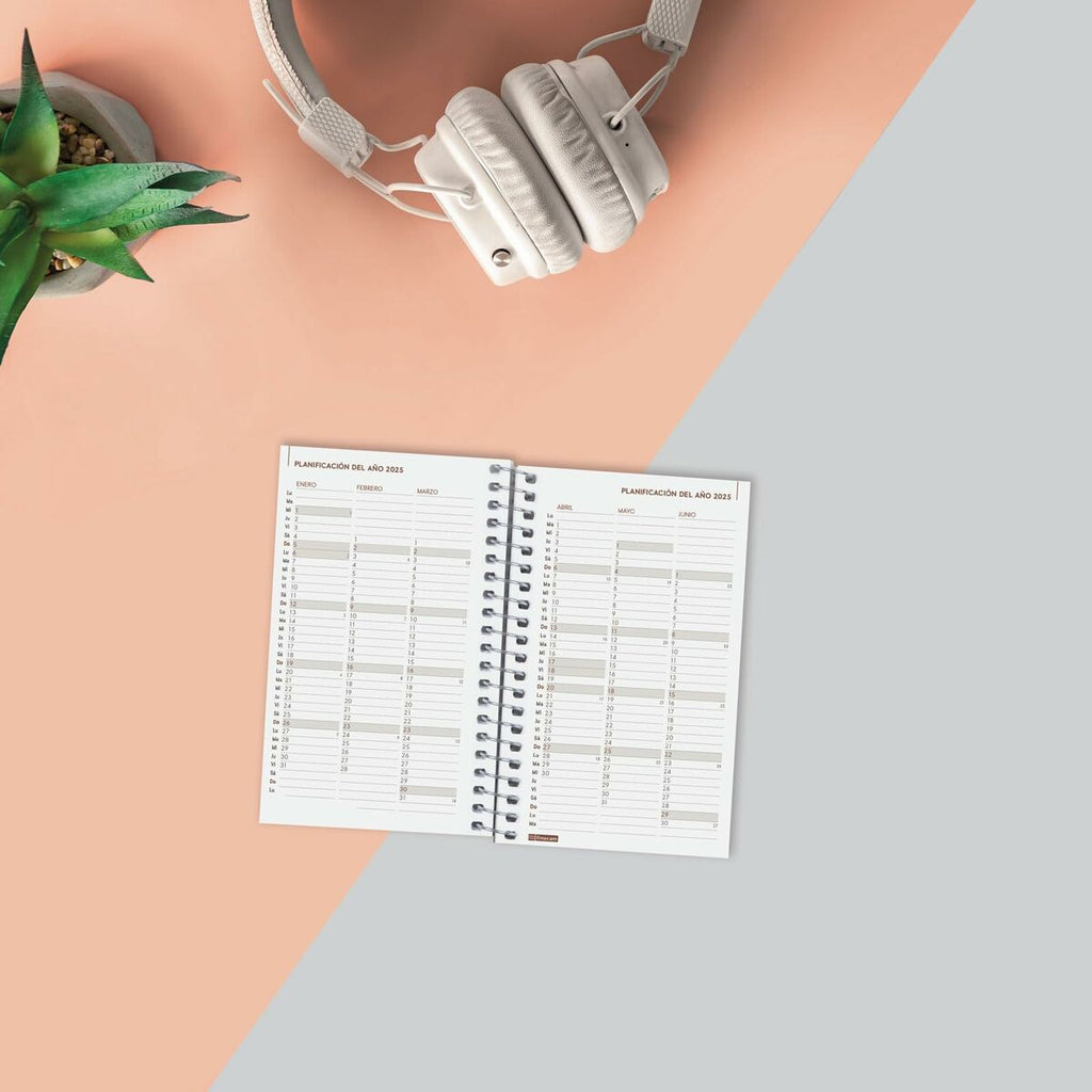 Agenda Finocam YEAR Vermelho Mini 7,9 x 12,7 cm 2025