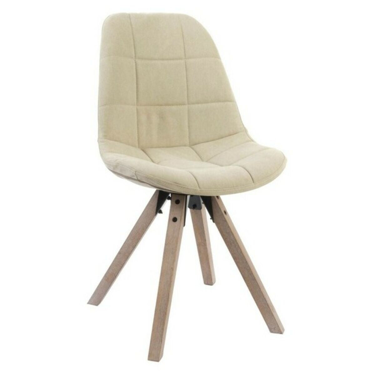 DKD Home Decor Beige Multicolor Dining Room Chair 47 x 55 x 85 cm
