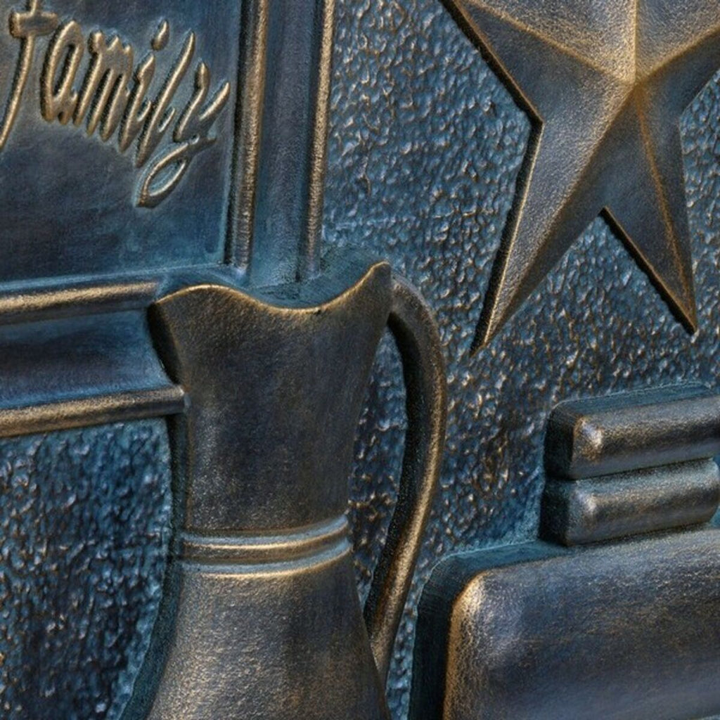 DKD Home Decor Copper Wall Decoration 60 x 4 x 40 cm (2 Units) (2 pcs)