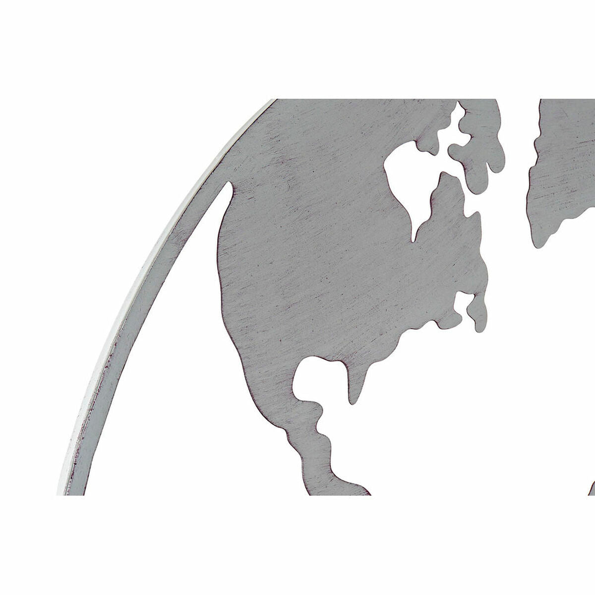 Mapa del mundo de metal DKD Home Decor Decoración de pared (100 x 1 x 100 cm) (3 piezas)