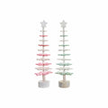DKD Home Decor Christmas Tree, MDF Wood (2 pcs) (14 x 14 x 51 cm)