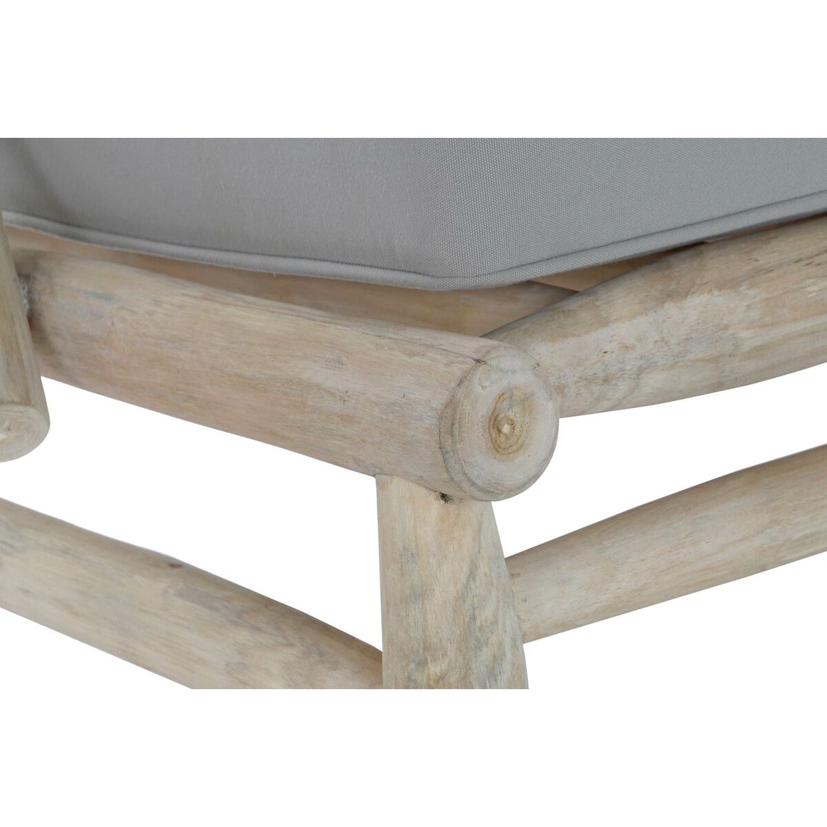 DKD Home Decor Natural Light Gray Garden Armchair 82 x 80 x 73 cm